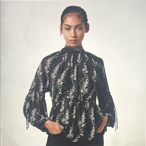 All Saints Tops - All Saints Elmear Cultivator Top Size 10